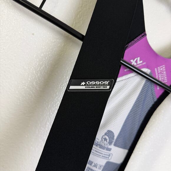 Assos ST. 100 Cento Long Distance Bib Mens XL Black Cycling Bike Stretch Padded - Picture 11 of 12